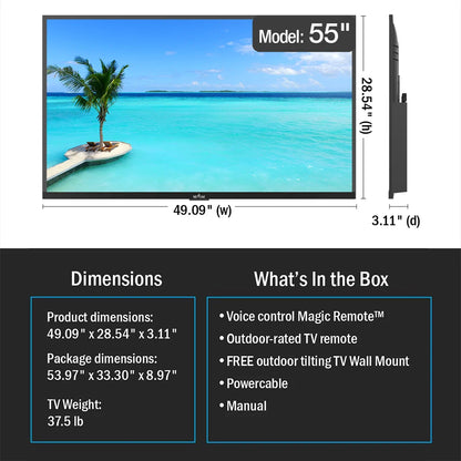 New Neptune™ Full Sun Outdoor Smart Tvs