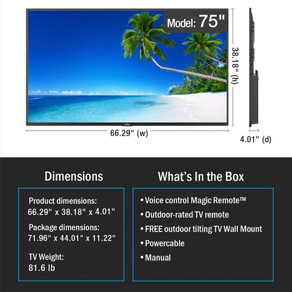 New Neptune™ Full Sun Outdoor Smart Tvs