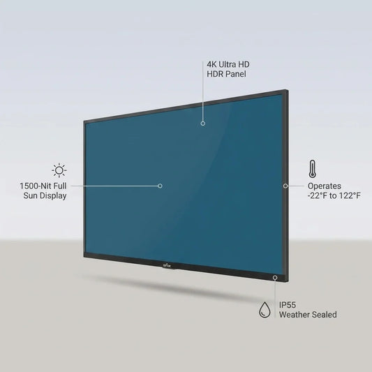 Full Sun Outdoor Smart Tvs — infographic